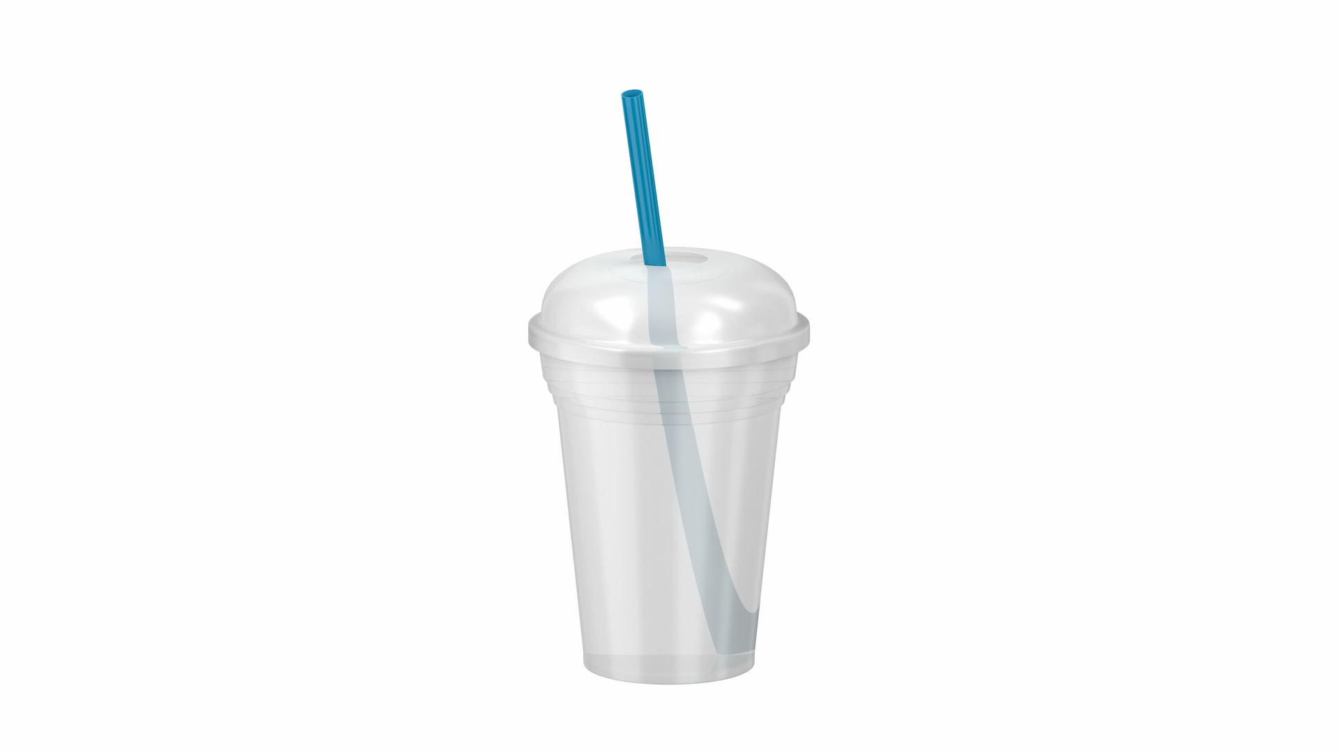 冷饮塑料杯配有稻草视频的预览图