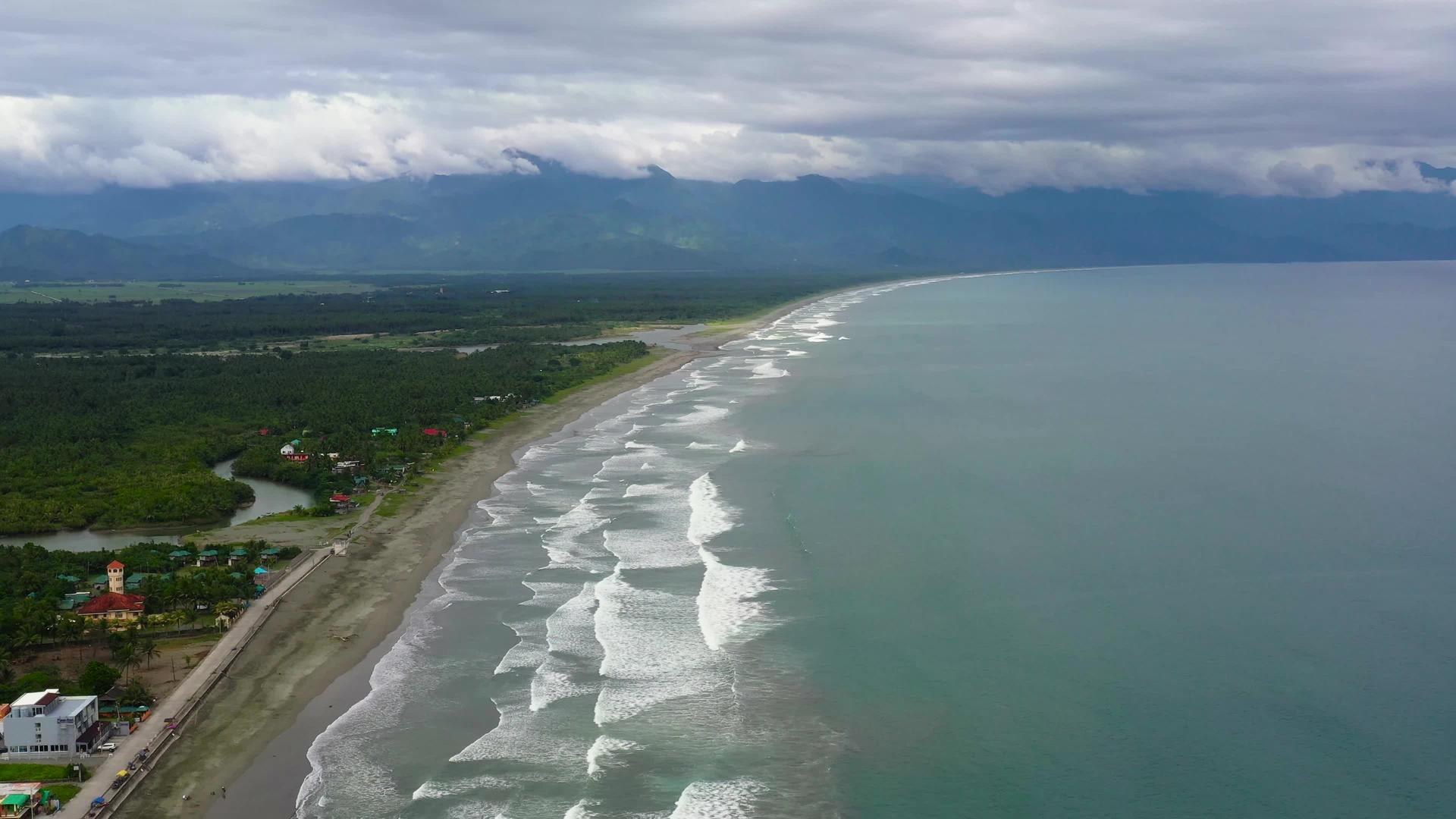 天空云蓝色夏季海水表面蓝天Seasurface海景热带景观海洋视频的预览图