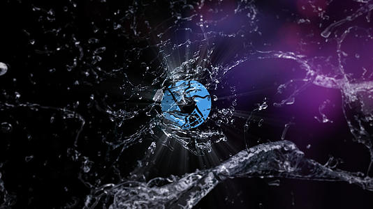 液体水珠演绎logo视频的预览图