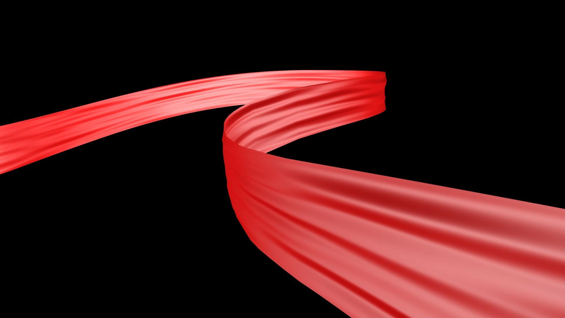 三维红绸飘带透明视频素材视频的预览图