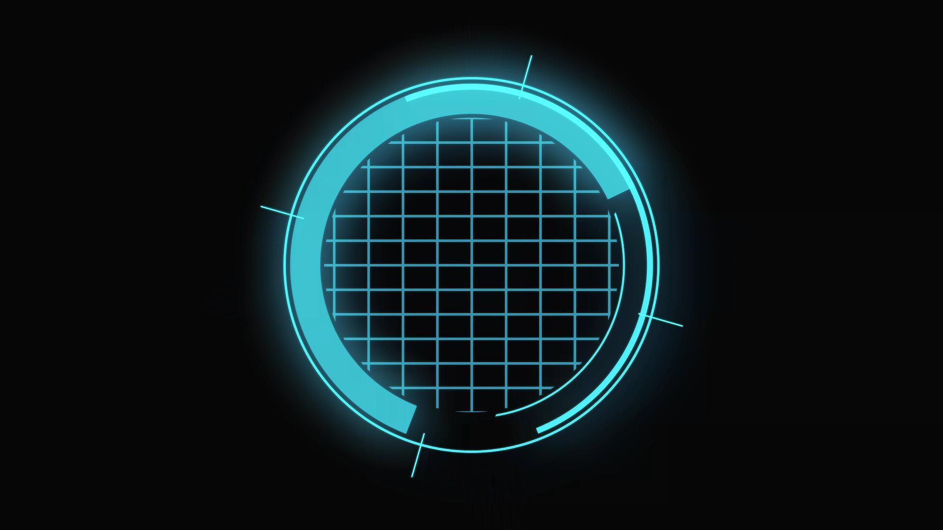 科技雷达屏幕小元素动画视频的预览图