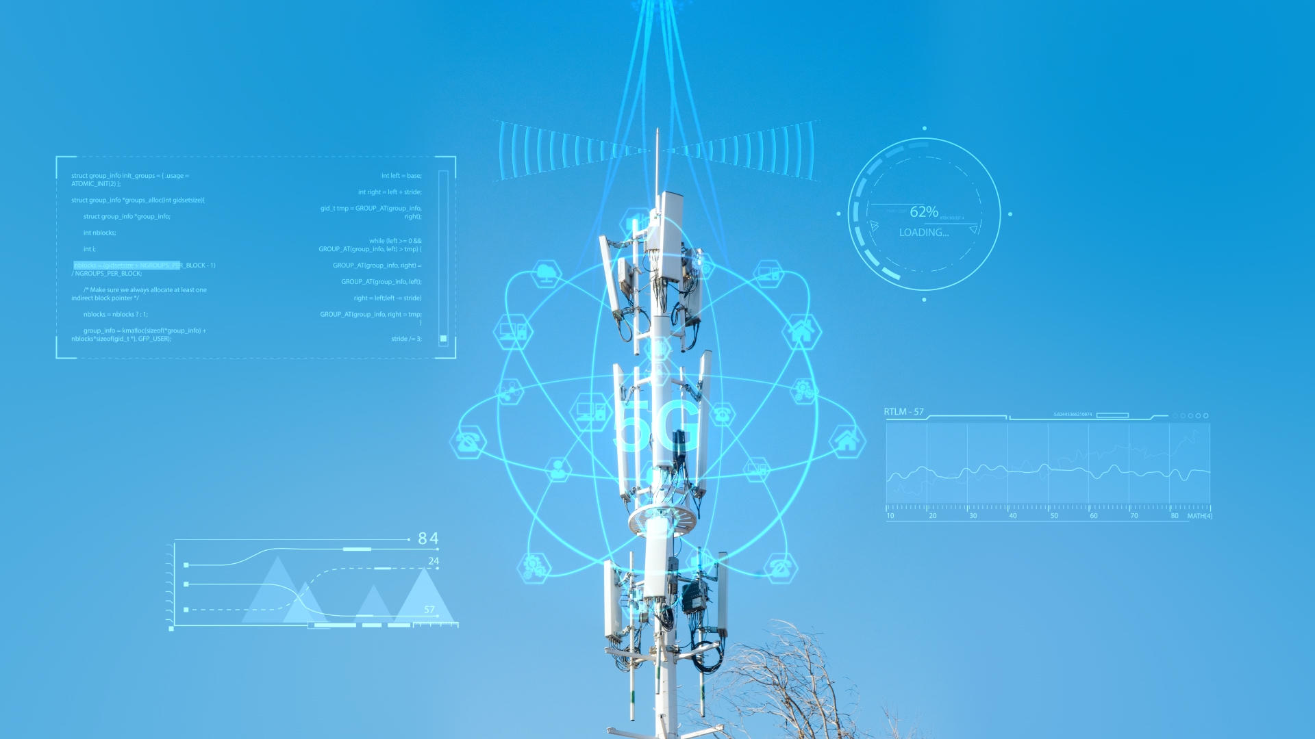 智慧科技5G通讯信号塔视频的预览图