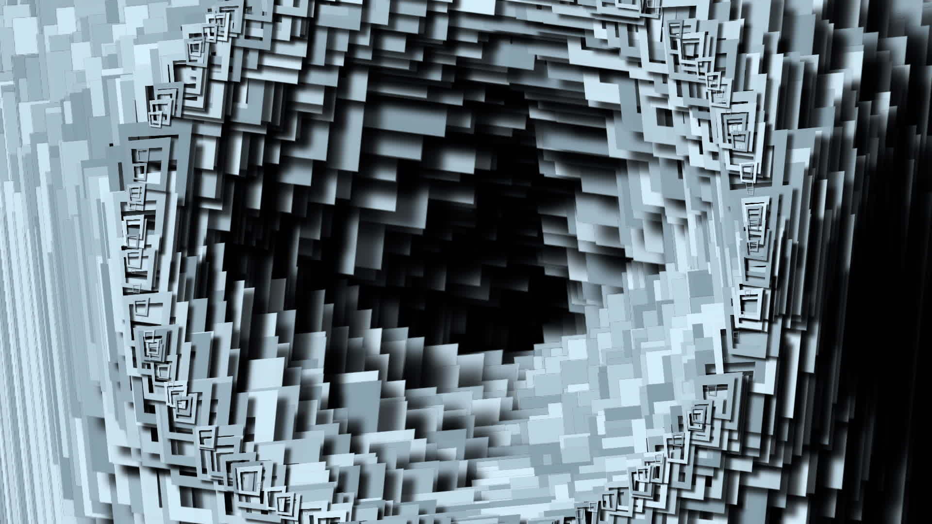 抽象无缝隧道运动背景由小矩形产生视频的预览图