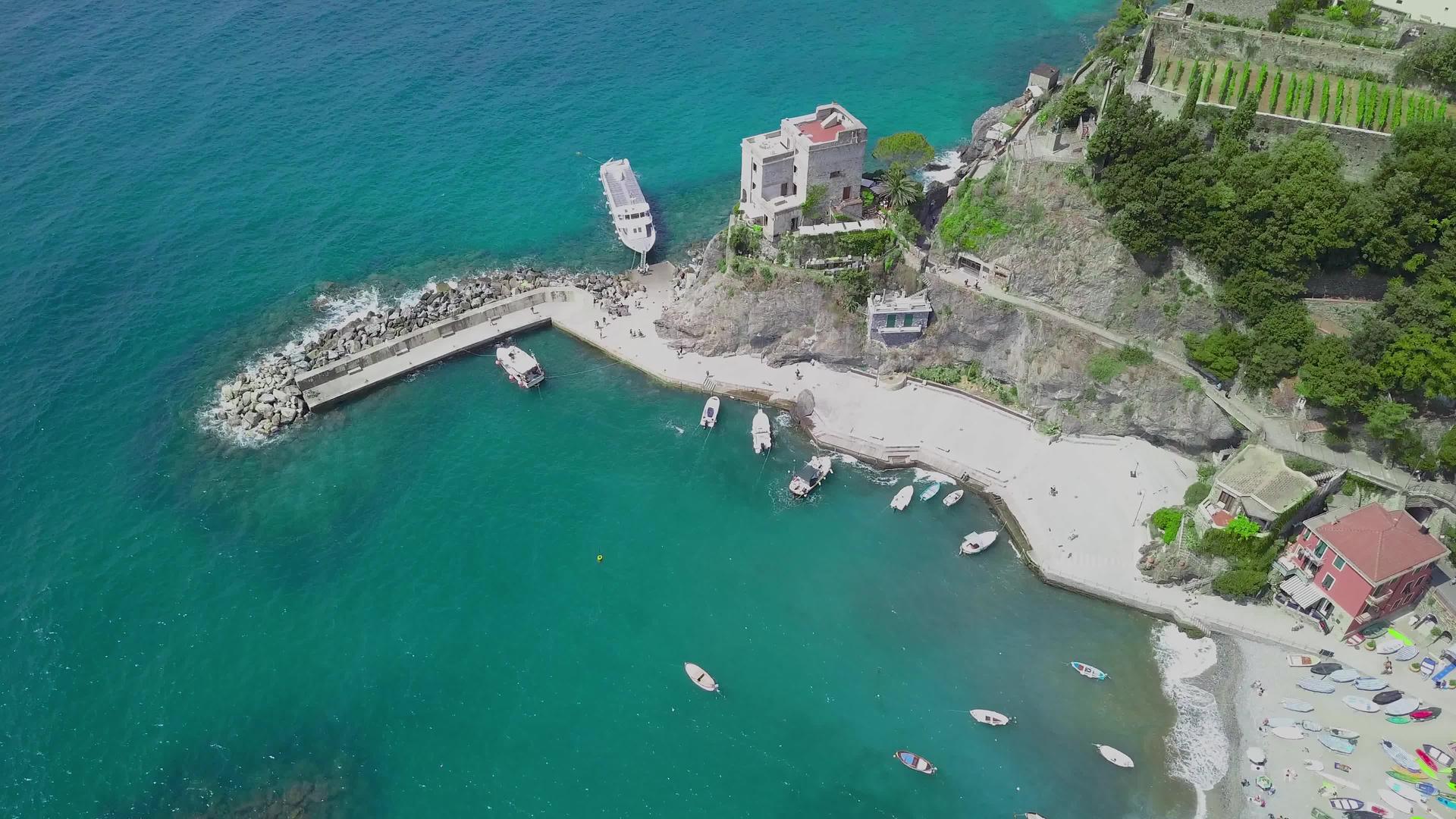 蒙特罗索拉斯佩齐亚省是意大利的五个渔村视频的预览图