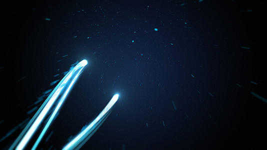 蓝色光条追逐碰撞LGOG演绎视频的预览图