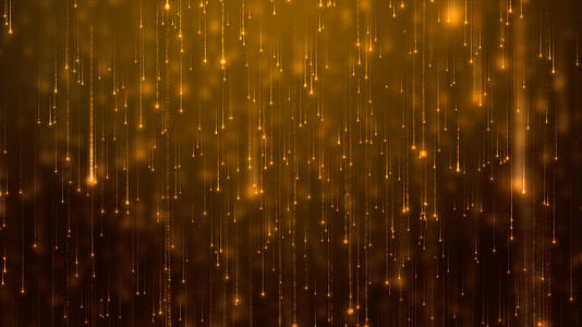 震撼大气金色粒子雨循环背景视频的预览图