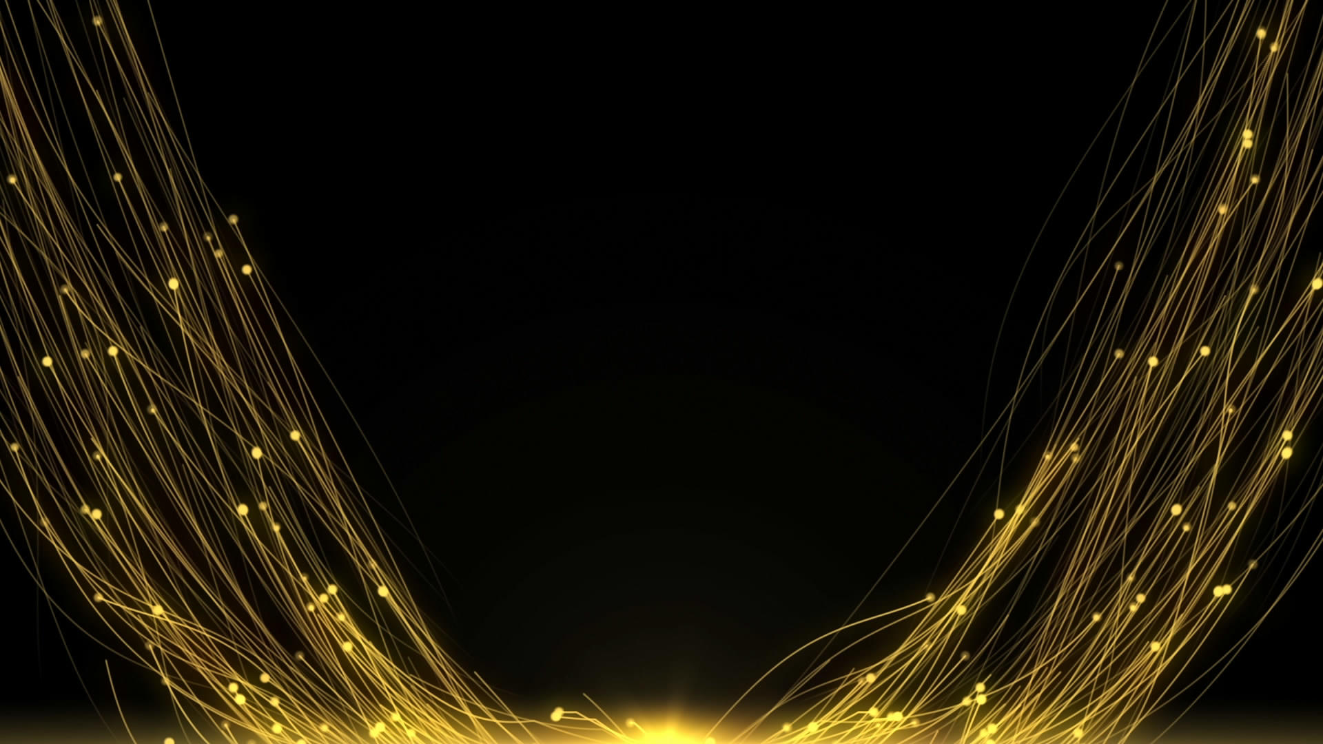 金色粒子雨边框视频素材视频的预览图
