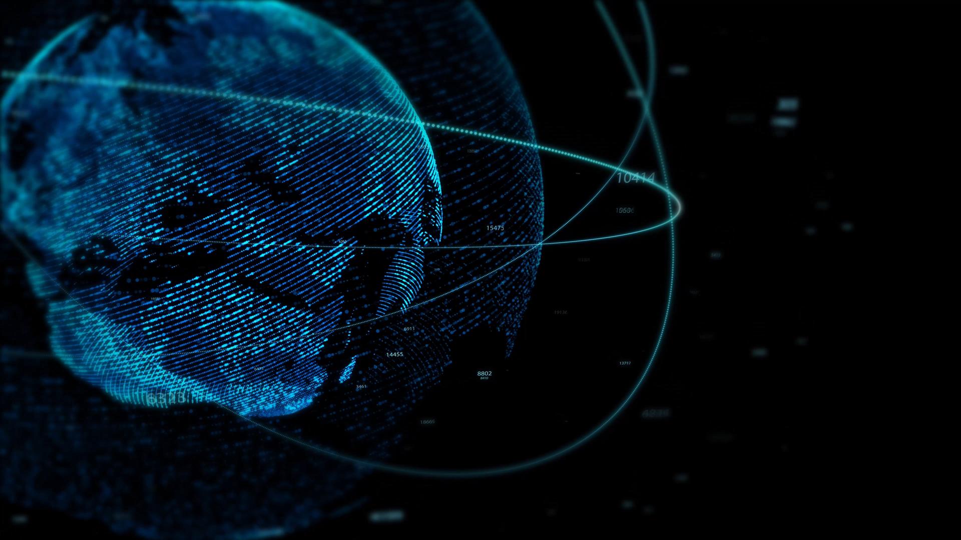 大气4K科技地球背景视频的预览图