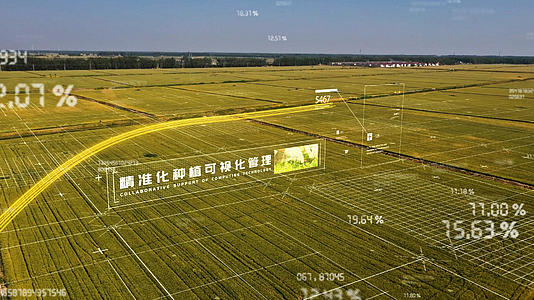 大气科技数字智慧新农村新面貌AE模板视频的预览图
