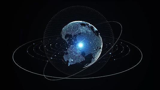 科技粒子球体背景视频的预览图