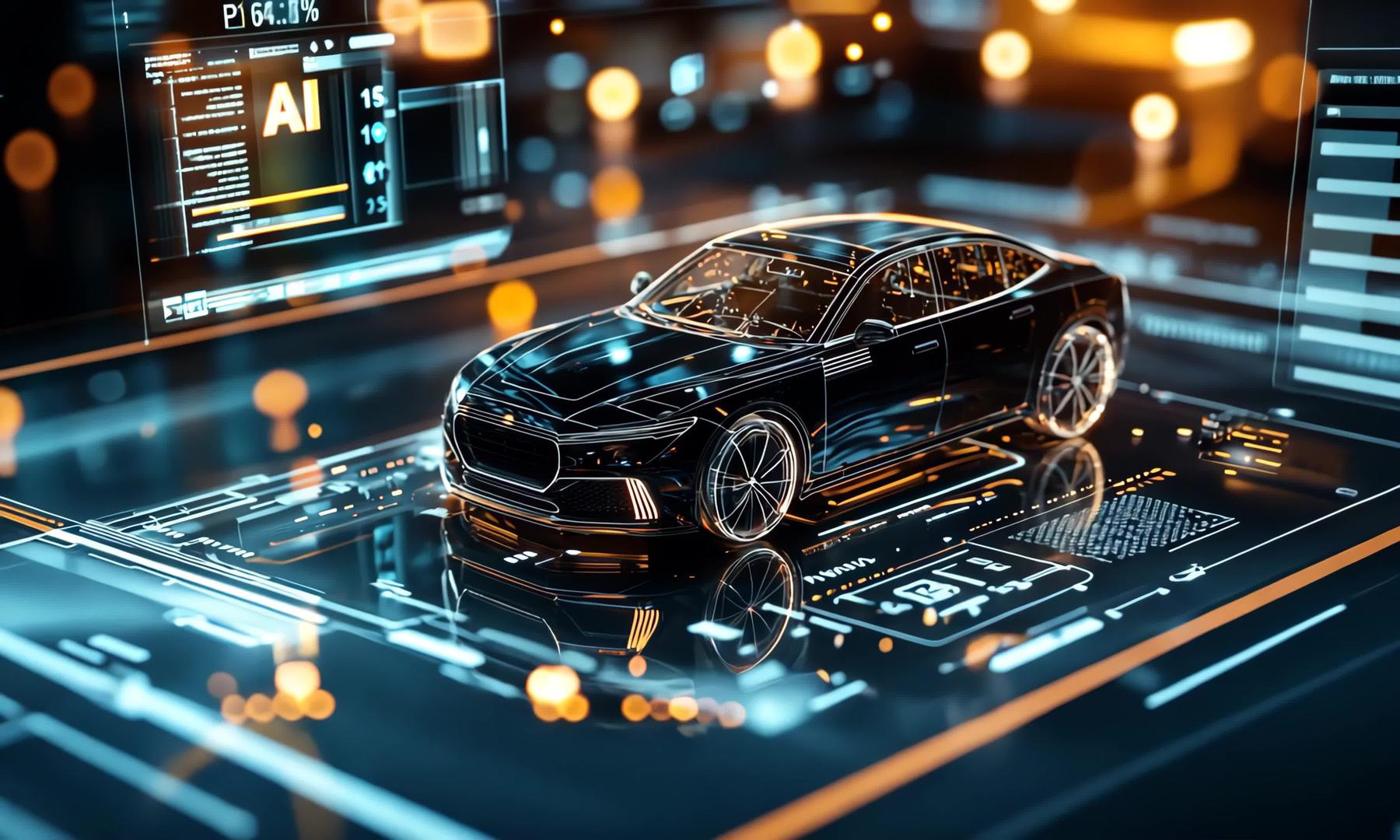 AI人工智能汽车行业4k超高清汽车行业视频的预览图