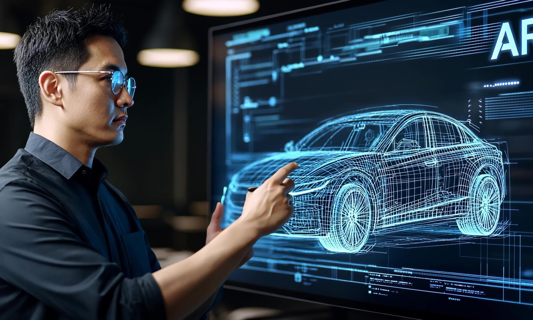 AI人工智能汽车行业4k超高清汽车行业视频的预览图