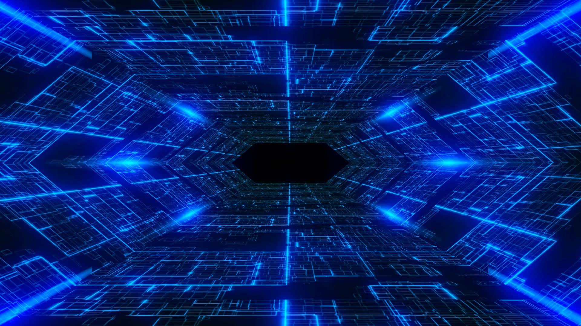 科技穿梭隧道舞台背景视频的预览图
