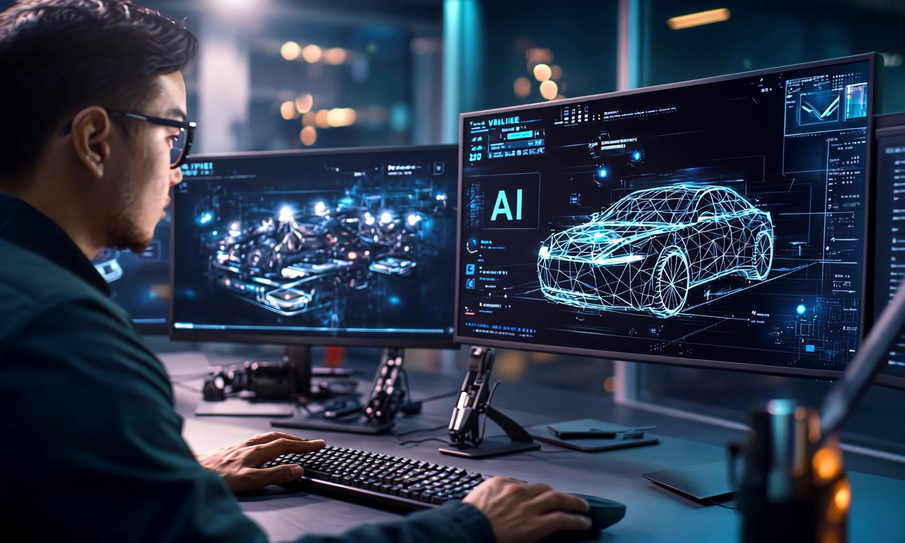 AI人工智能汽车行业4k超高清汽车行业视频的预览图