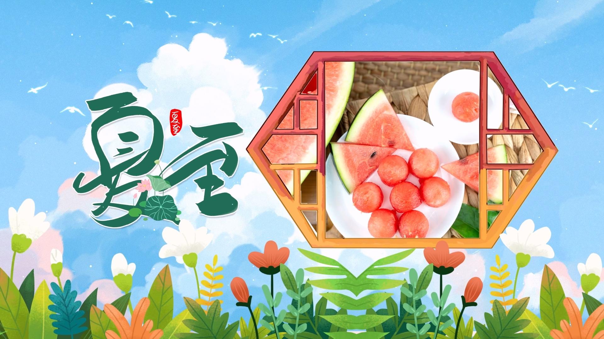 夏至片头AE模板视频的预览图