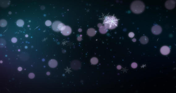 4K雪花新年圣诞背景视频视频的预览图