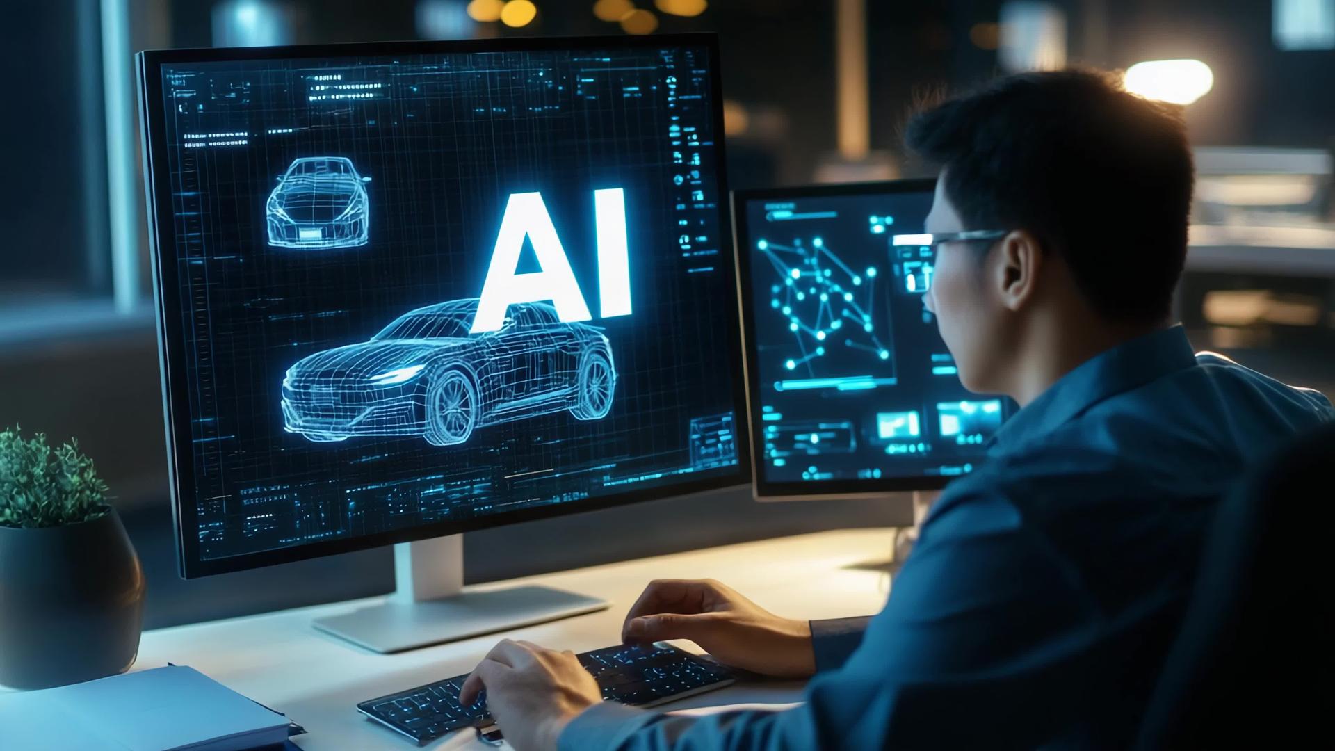 AI人工智能汽车行业4k超高清汽车行业视频的预览图