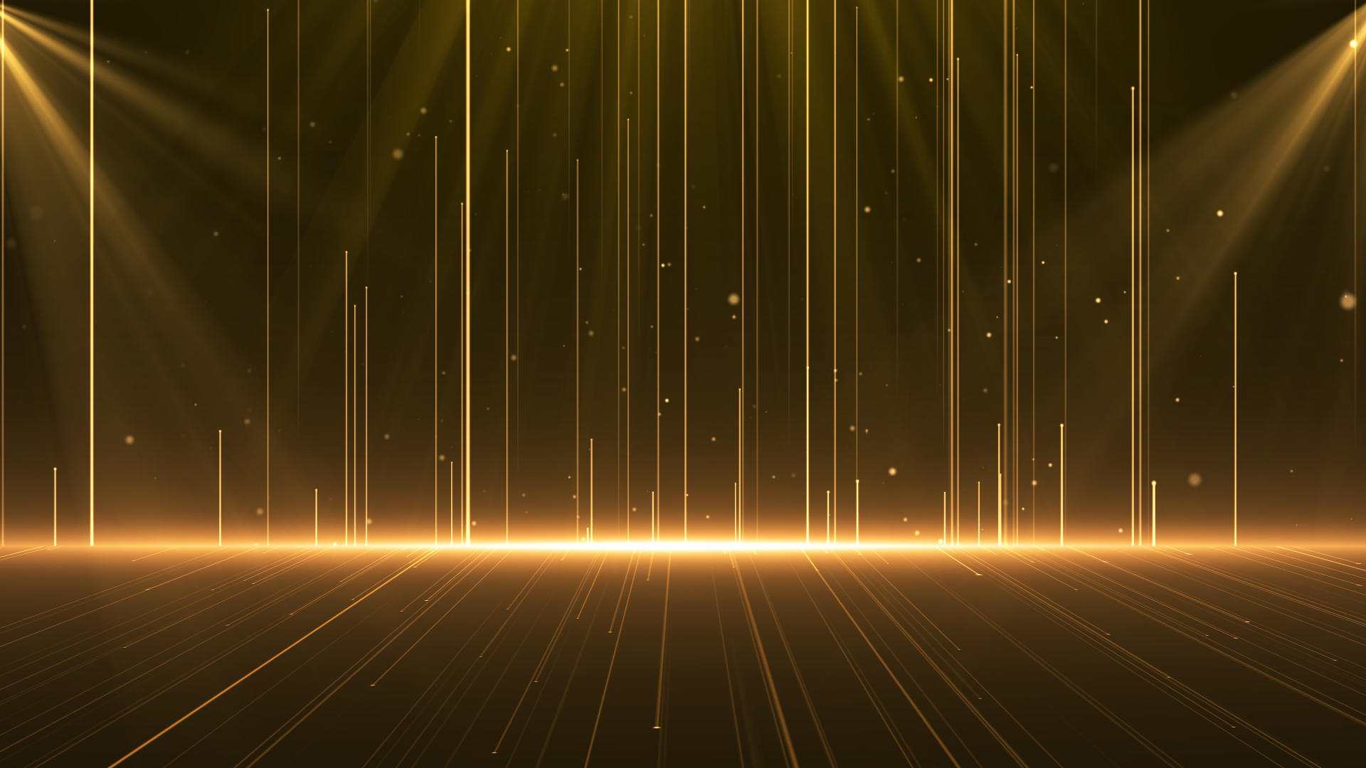 金色粒子线条背景视频的预览图