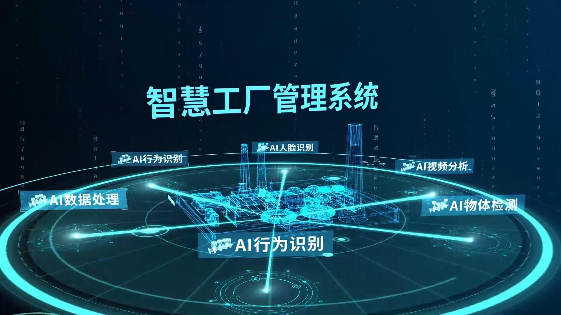 三维技术智慧工厂工业分类标题AE模板视频的预览图