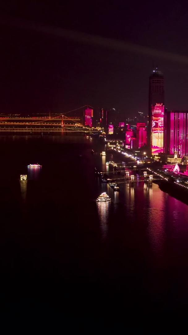 武汉长江航拍灯光秀素材合集视频的预览图