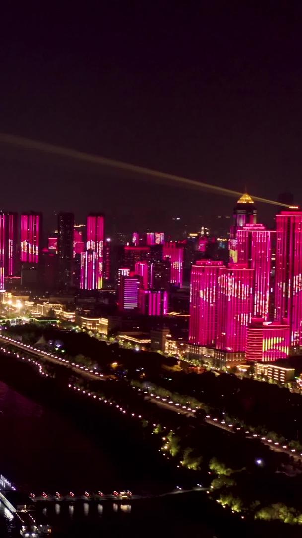 武汉长江航拍灯光秀素材合集视频的预览图