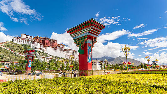 8k延时中国西藏布达拉宫一角视频的预览图