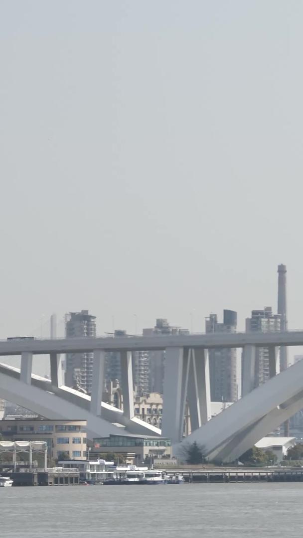 卢浦大桥和货轮视频的预览图