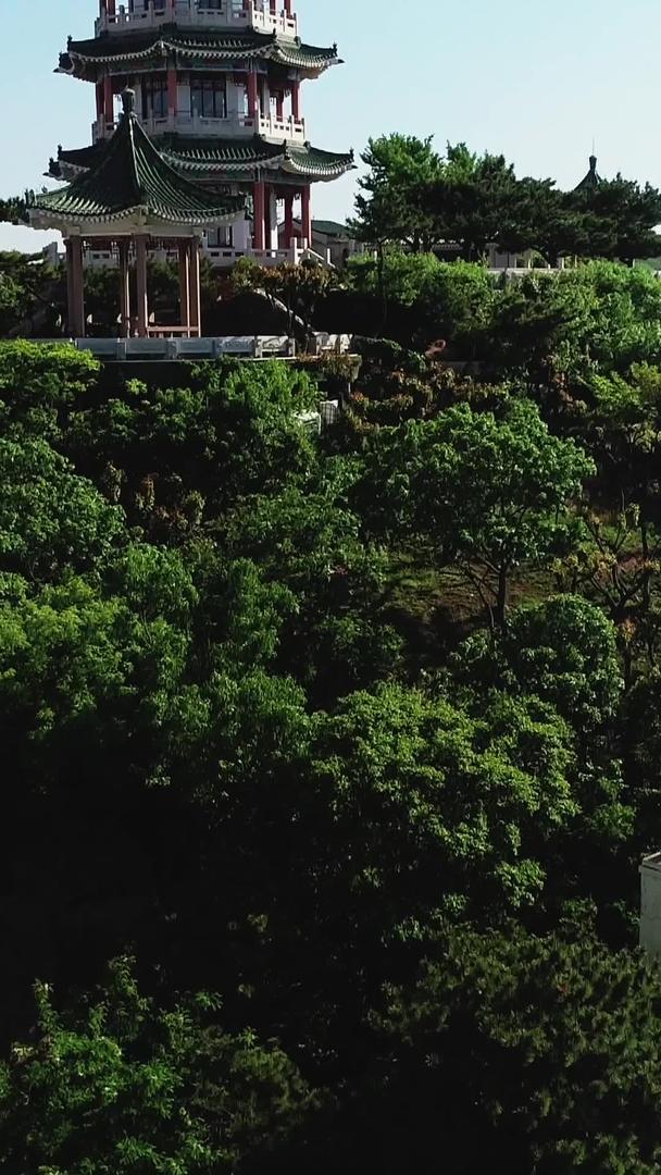青岛小鱼山风景区航拍网红景点视频的预览图