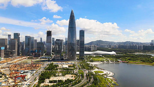 深圳cbd城市航拍视频的预览图
