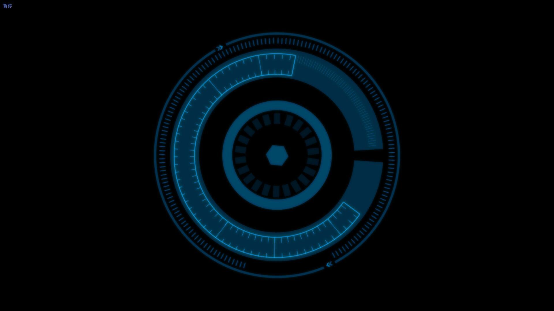 科技圆环物体组合瞄准元素动画视频元素视频的预览图