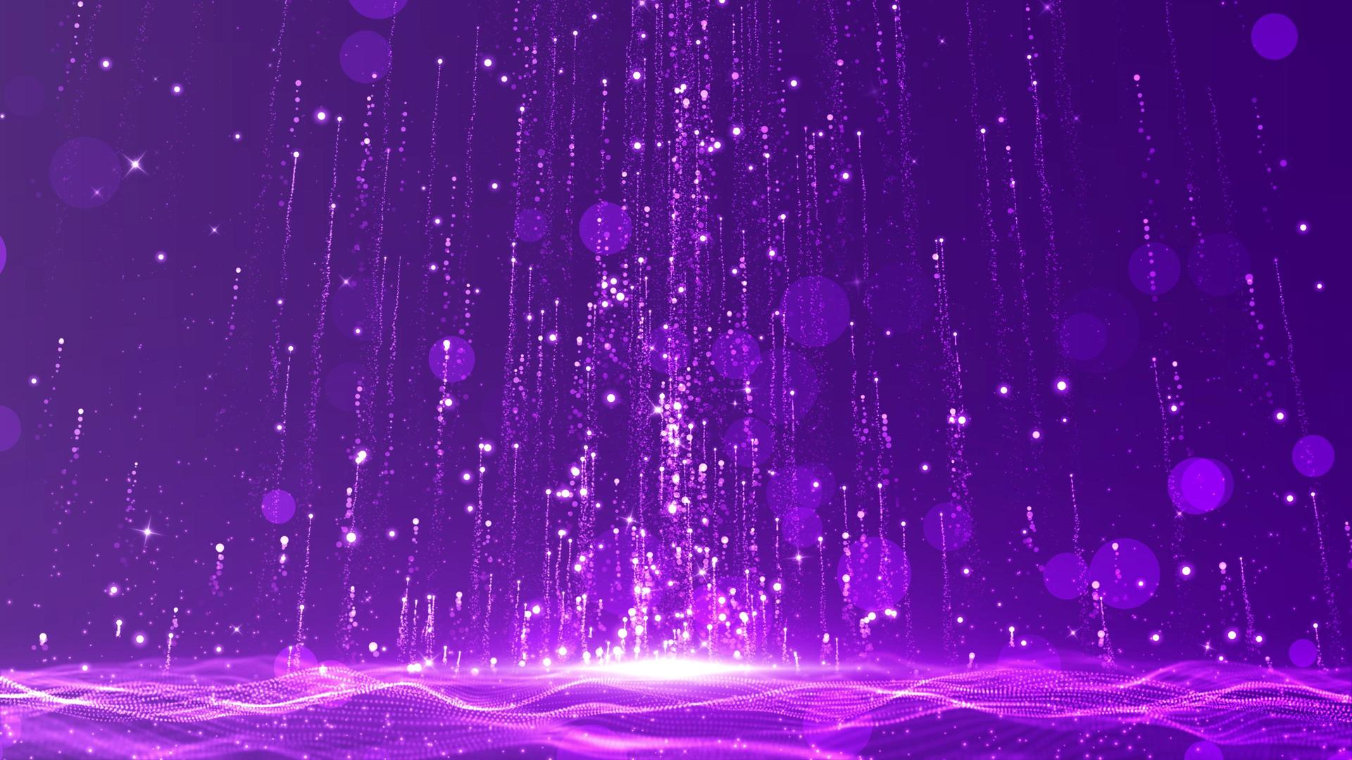 梦幻紫色粒子拖尾效果4K视频背景视频的预览图