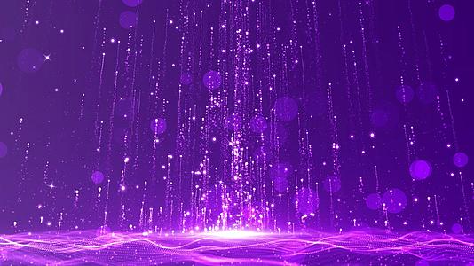 梦幻紫色粒子拖尾效果4K视频背景视频的预览图