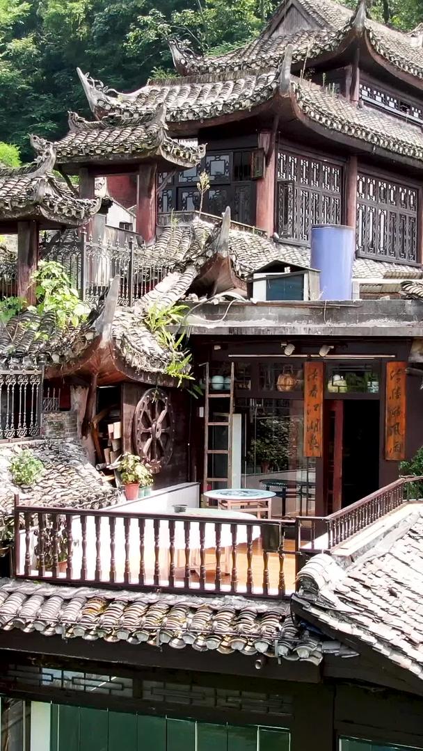 湖南湘西凤凰古城古建筑特色建筑视频的预览图