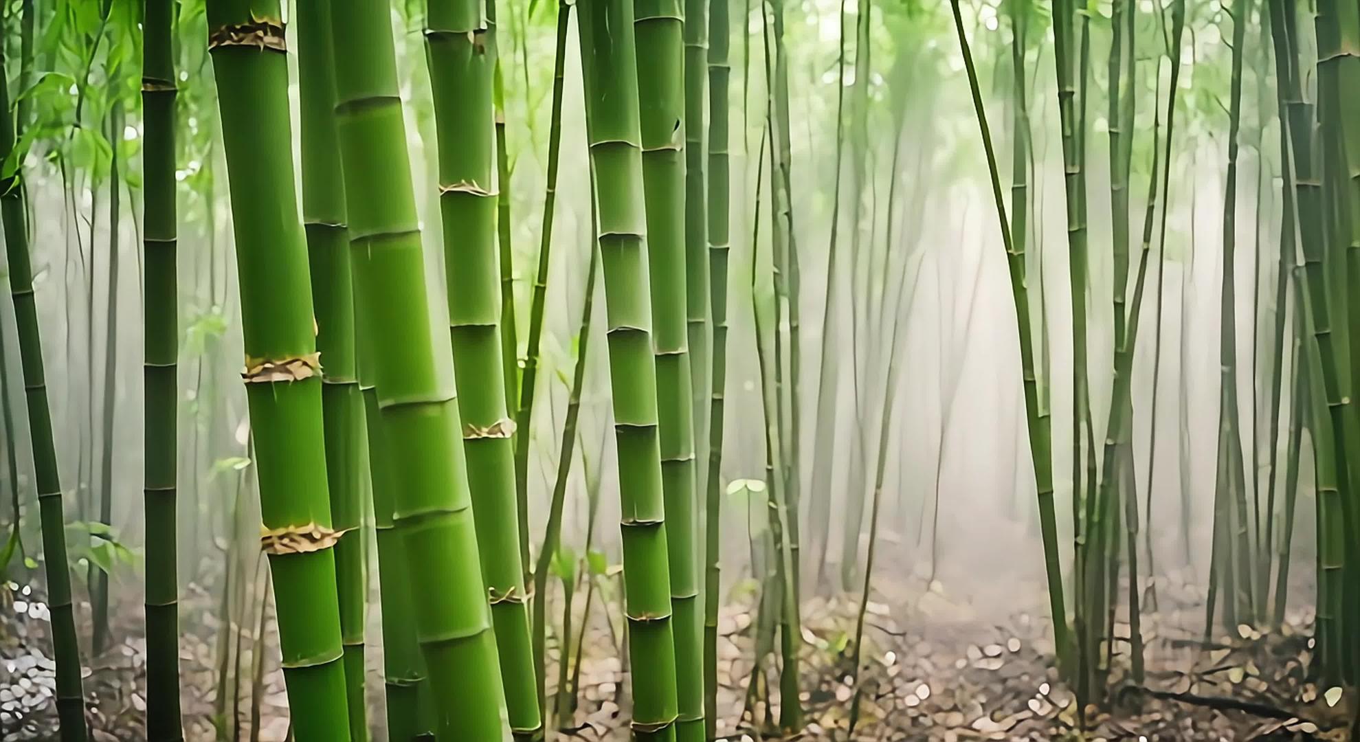 竹竹海空镜头4k竹林视频的预览图