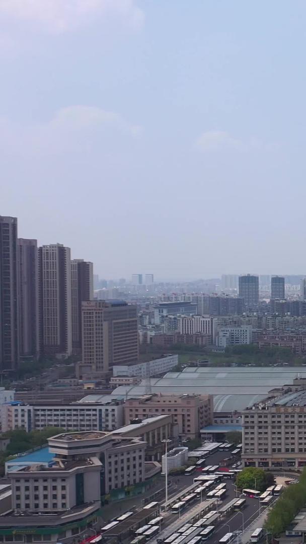 风景城市武汉高铁交通汉口火车站商用城市素材视频的预览图