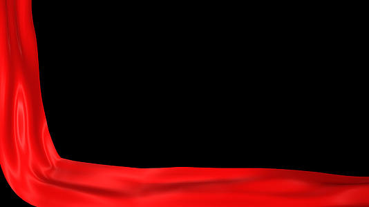 红绸党政边框遮罩视频的预览图