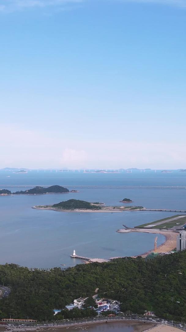珠海航拍城市自然风光海边素材视频的预览图