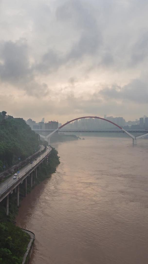 菜园坝长江大桥白天晚上延迟拍摄视频的预览图