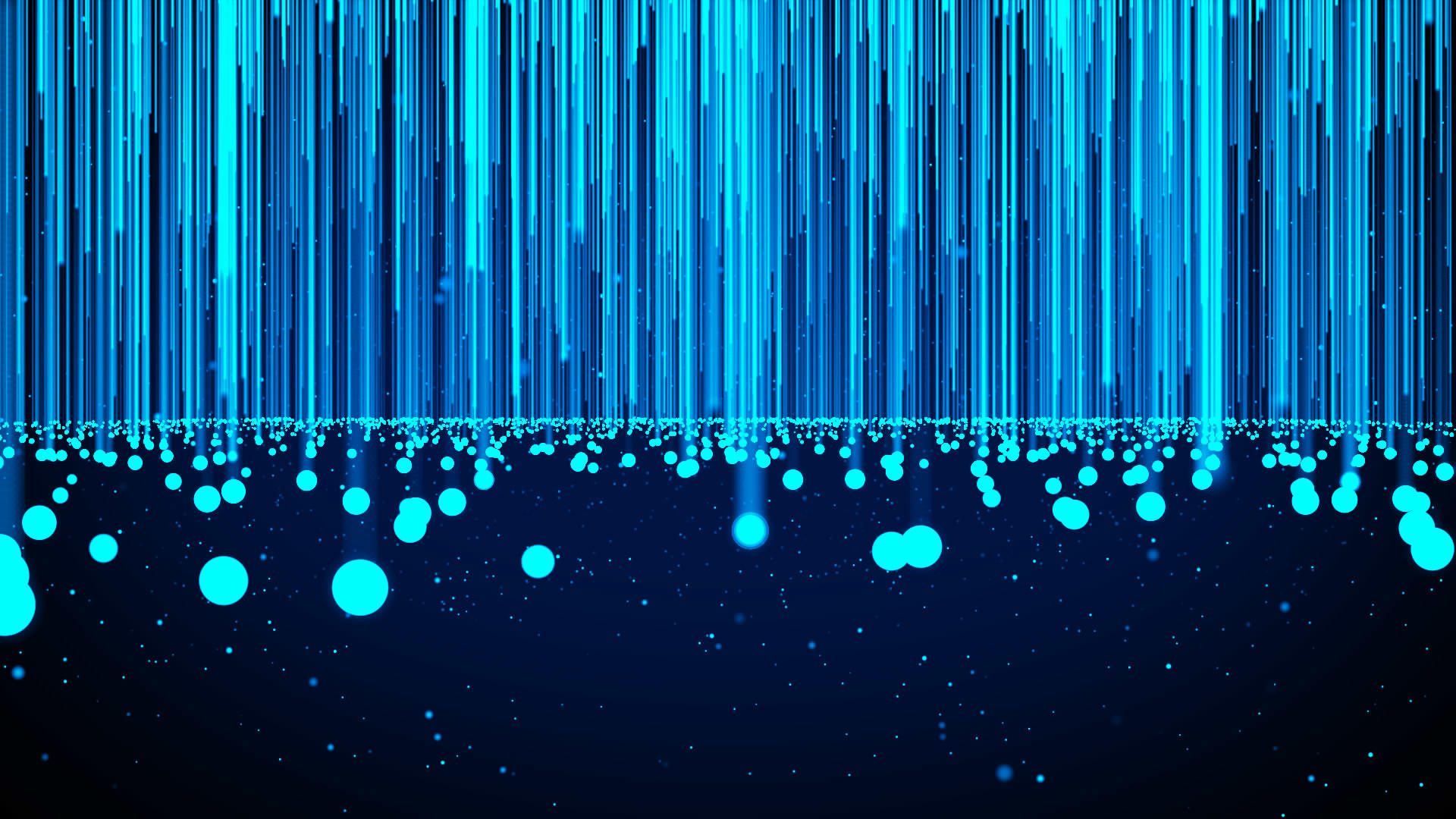 蓝色震撼粒子线条视频的预览图