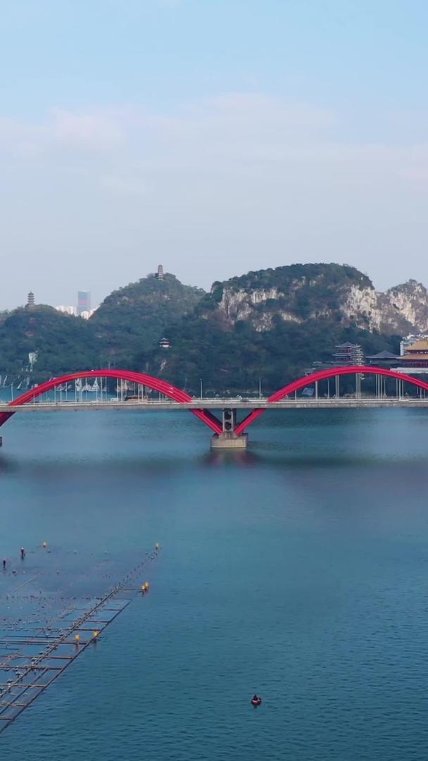 柳州航拍地标文惠大桥视频的预览图