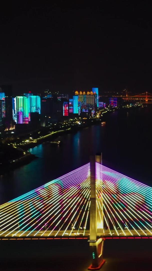 长江灯光秀武汉城市视频的预览图
