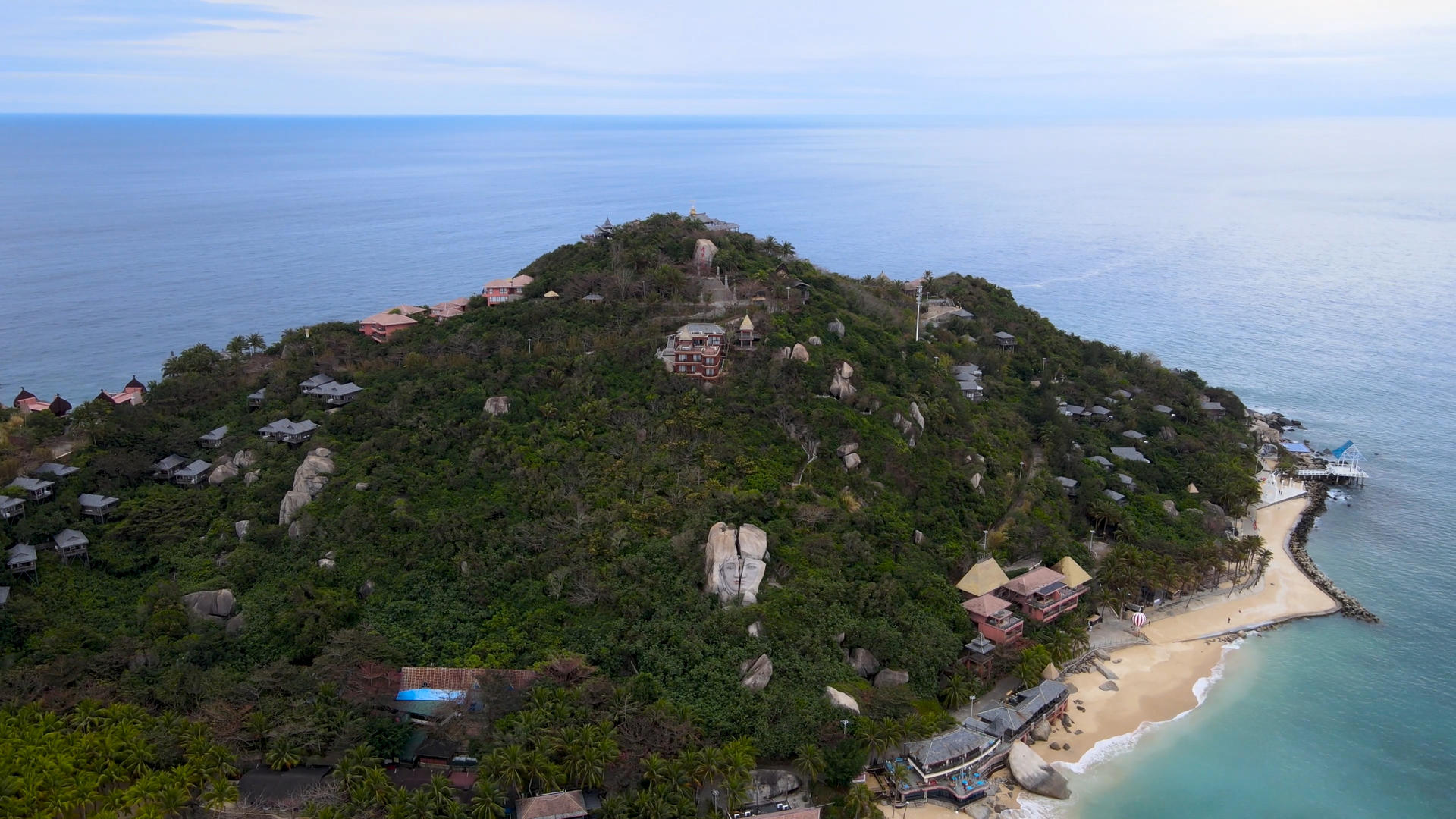 海南分界洲5A景区航拍环绕4K延时视频的预览图