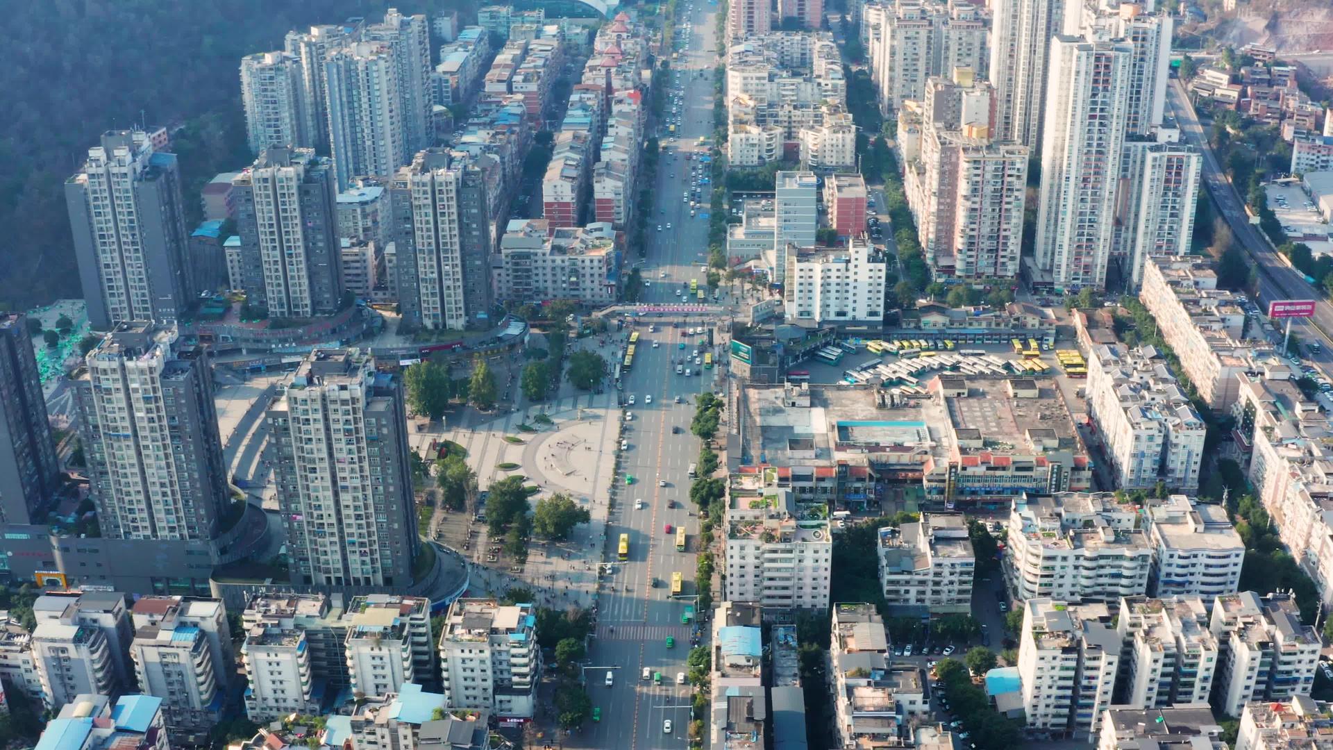 4k航拍重庆淞江区县城市风景视频的预览图