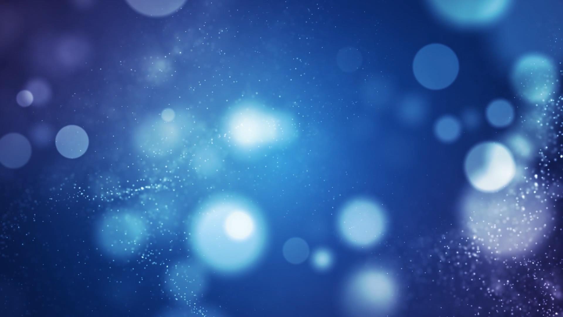 蓝色唯美梦幻光效粒子背景视频元素视频的预览图