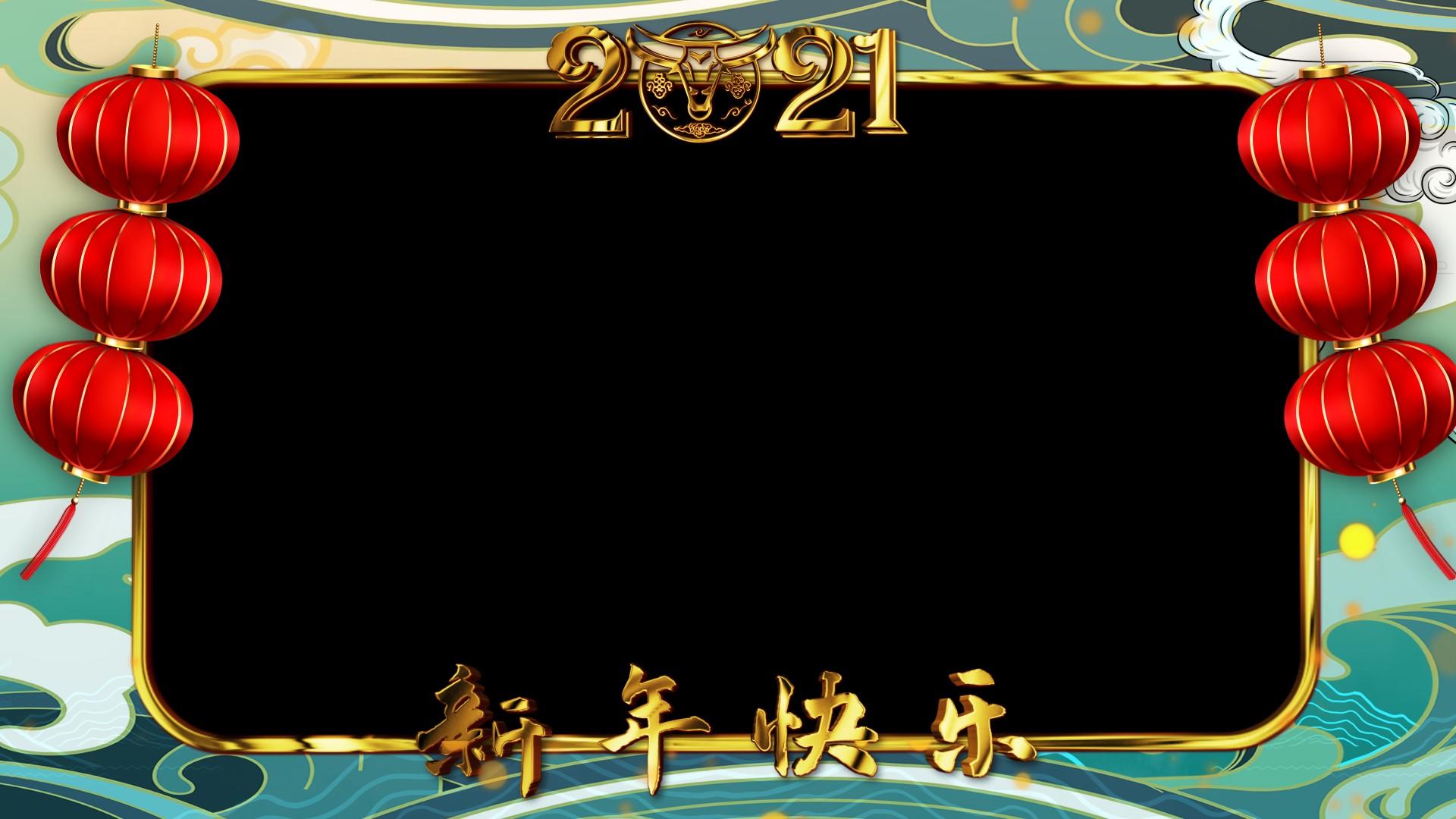 大气新春喜庆新年边框视频的预览图