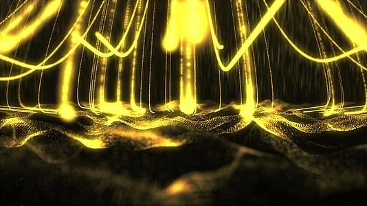 大气的金色粒子特效视频素材视频的预览图