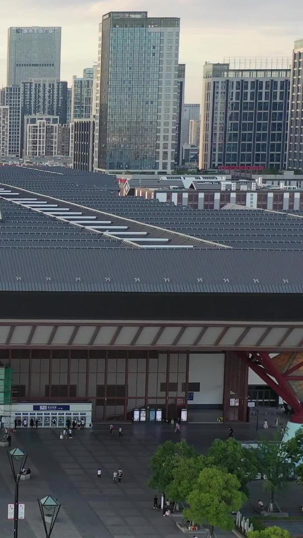 航拍视频在苏州火车站视频的预览图