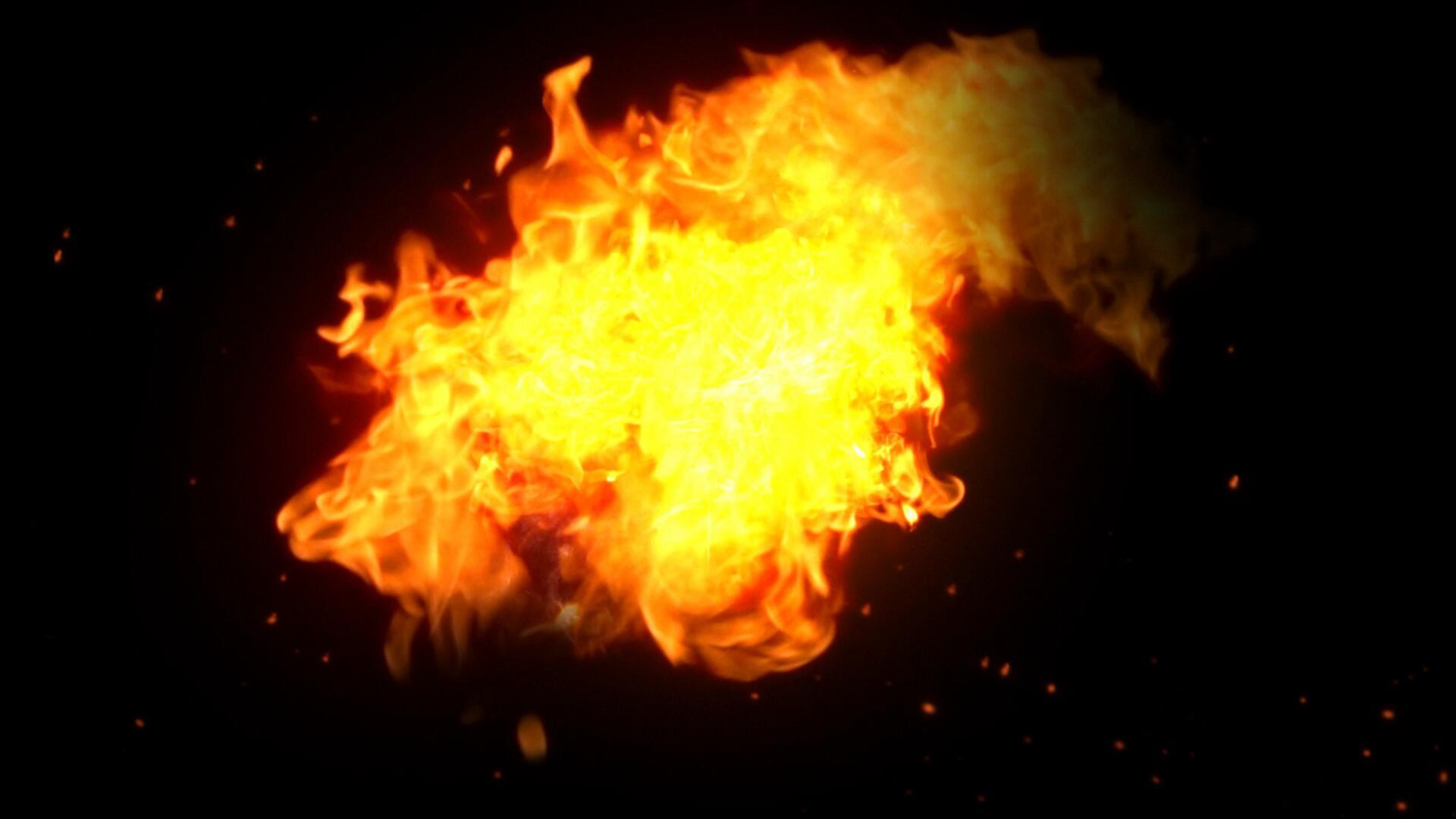 4K火焰燃烧元素视频的预览图
