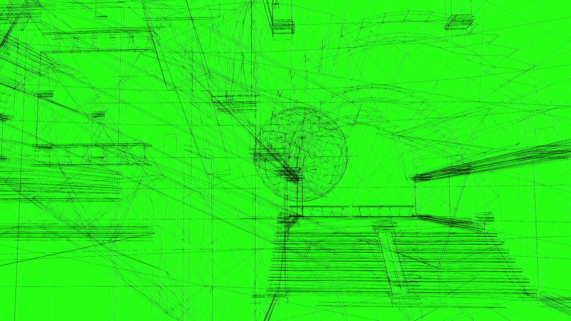 绿幕科技3d工业建筑电线框架模型视频的预览图