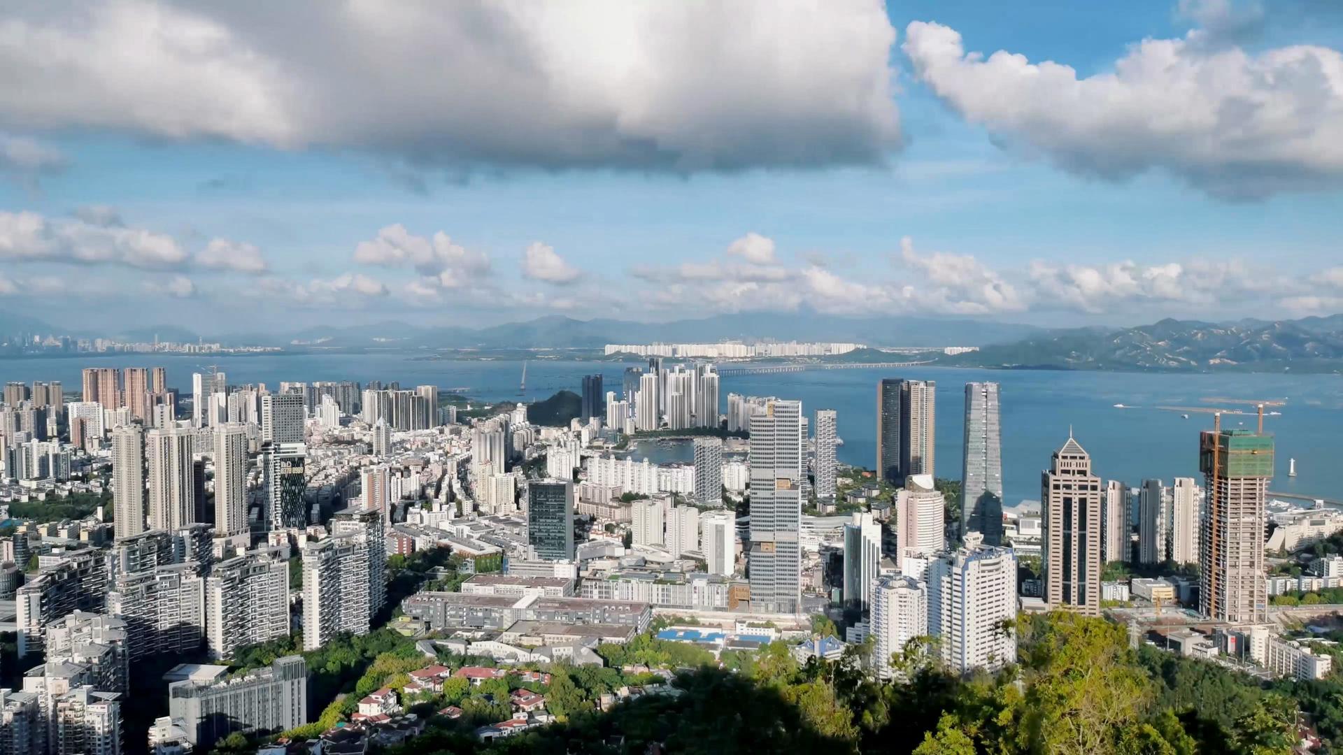 4K城市楼群建筑风景延时视频的预览图